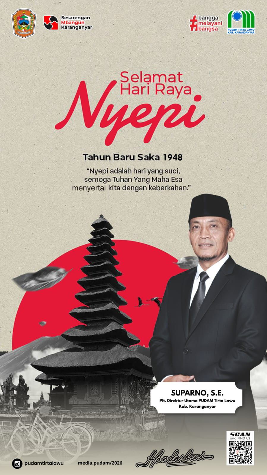 SELAMAT HARI RAYA NYEPI TAHUN BARU SAKA 1948, MOMENTUM MENYUCIAKAN DIRI DAN MENATA KEHIDUPAN