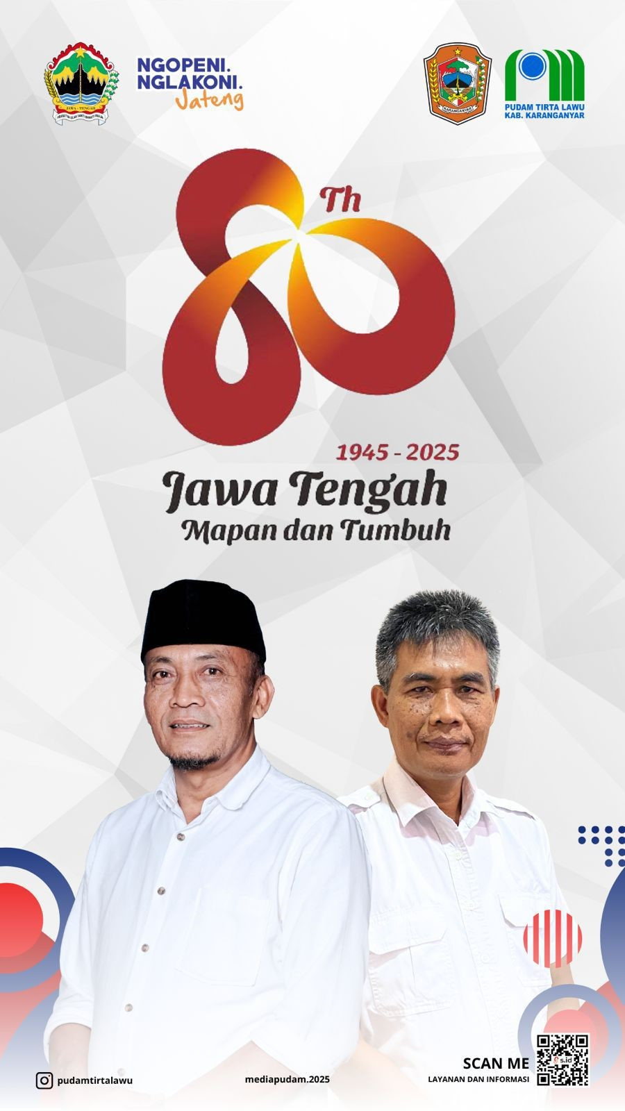 HUT KE-80 JAWA TENGAH, PUDAM TIRTA LAWU SIAP BERKONTRIBUSI UNTUK KEMAJUAN DAERAH