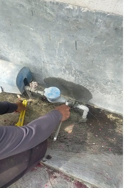 PERBAIKAN FLUGKRAN PECAH PERUM BUMI SARASWATI