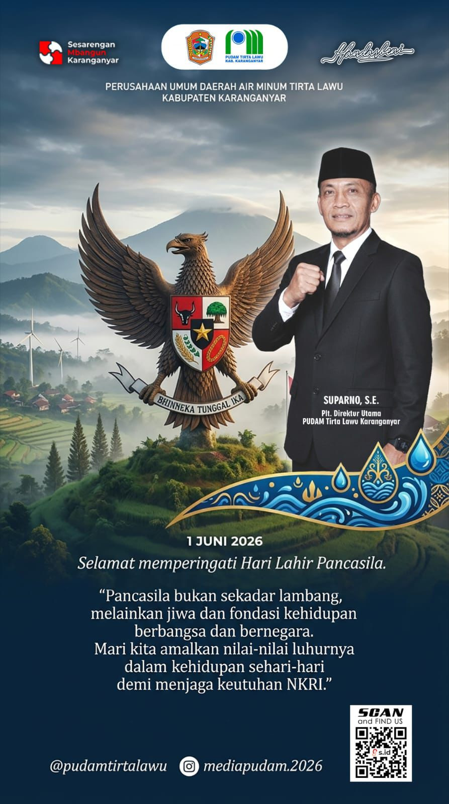 HARI LAHIR PANCASILA 2026 MENJAGA SEMANGAT KEBANGSAAN DAN KEUTUHAN NKRI